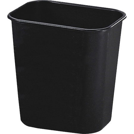 Rubbermaid Commercial Waste Bin, Plastic, 13 Qrt, 11-3/8"x8-1/4"x12-1/8", Black RCP295500BK